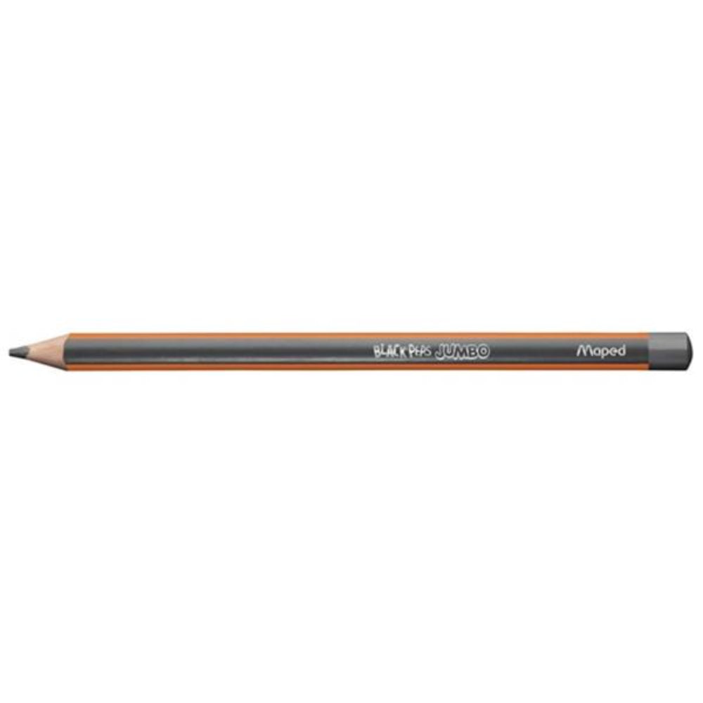 Maped Black'Peps Jumbo Triangular HB Pencil-Pencils-Maped|StationeryShop.co.uk