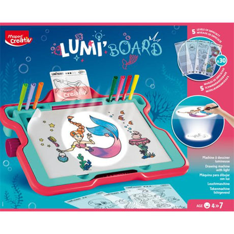 Maped Creativ Lumi Board Themed - Magical Under The Sea-Kids Art Sets-Maped|StationeryShop.co.uk