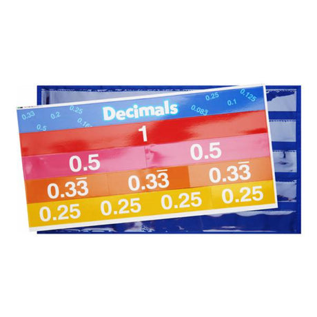 Ormond 520x670mm Fractions Centre Pocket Chart with 60 Double Sided Activity Cards-Educational Games ,Dry Wipe Pocket Storage-Ormond|StationeryShop.co.uk
