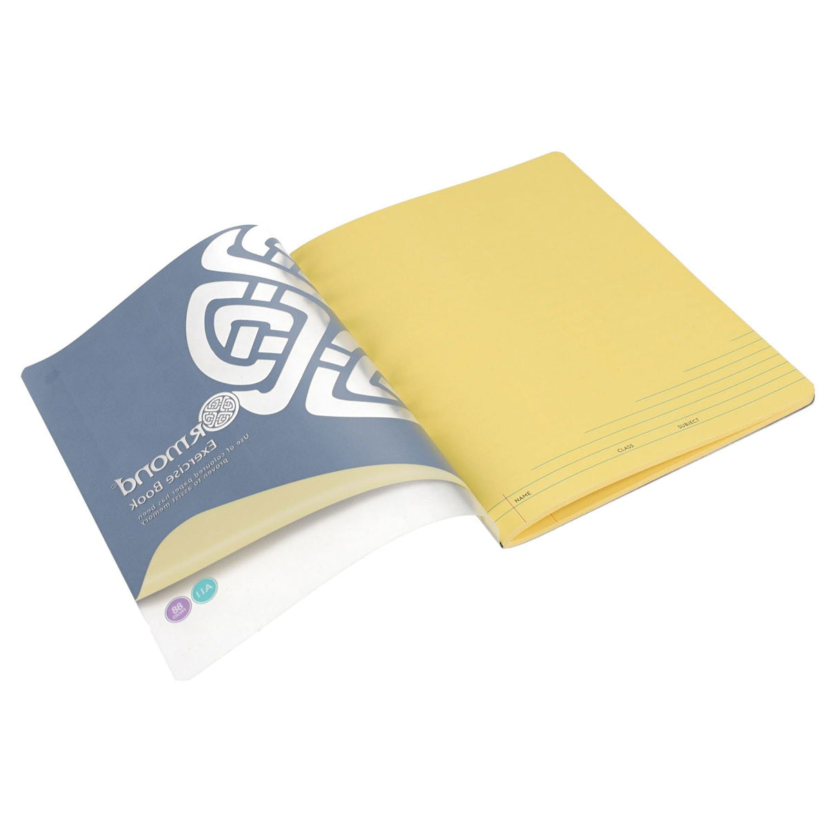 Ormond A11 Visual Memory Aid Durable Cover Copy Book - 88 Pages - Yellow-Tinted Notebooks & Refills ,Tinted Copy & Manuscript Books-Ormond|StationeryShop.co.uk