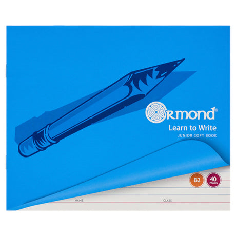 Ormond B2 Learn To Write Exercise Book - 40 Pages-Exercise Books-Ormond|StationeryShop.co.uk