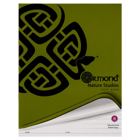 Ormond Nature Study Copy Book - Alternate Ruled & Blank Pages - 40 Pages-Exercise Books ,Copy Books-Ormond|StationeryShop.co.uk