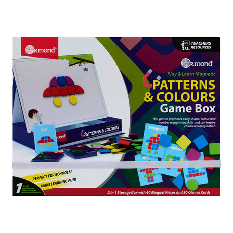 Ormond Play & Learn Magnetic Patterns & Colours Game Box-Educational Games-Ormond|StationeryShop.co.uk