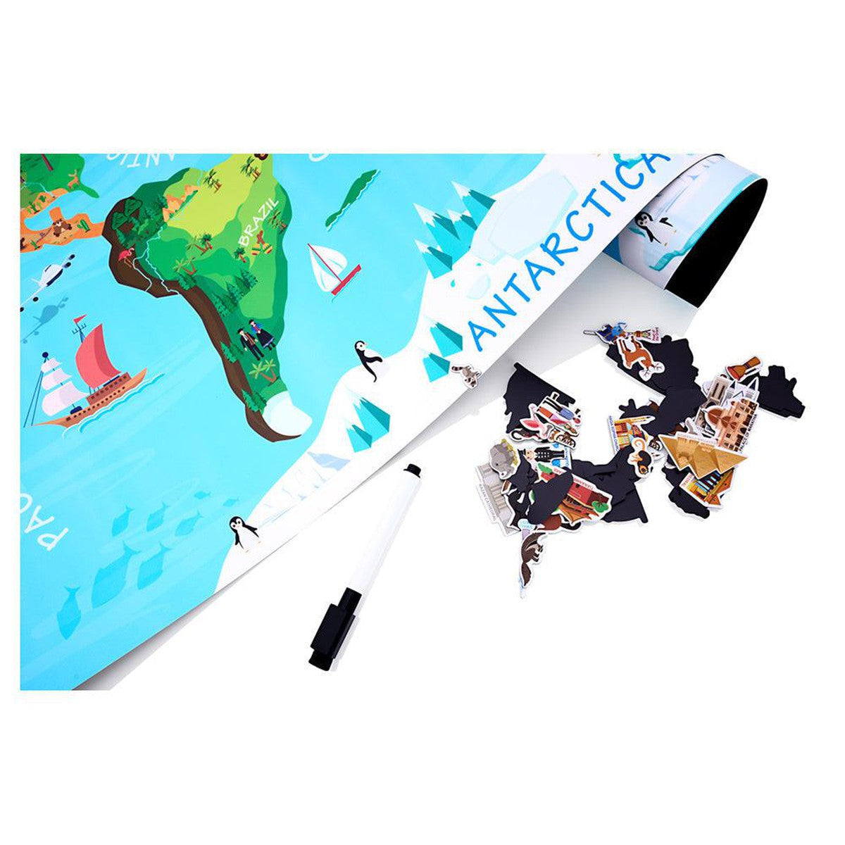 Ormond World Map Wall Sticker