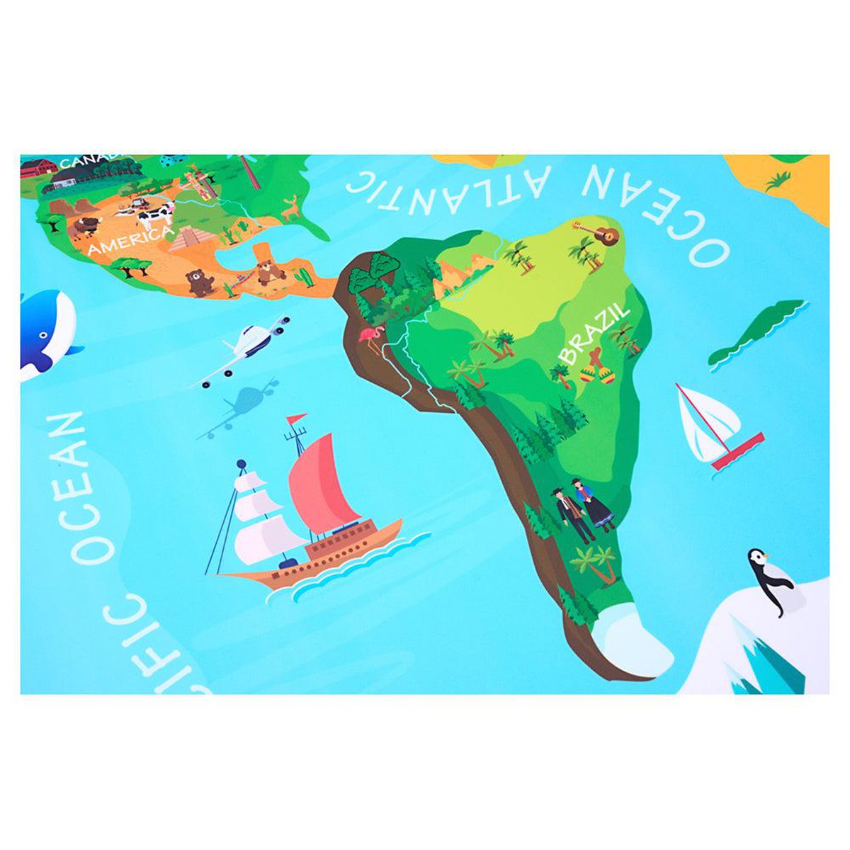 Ormond World Map Wall Sticker