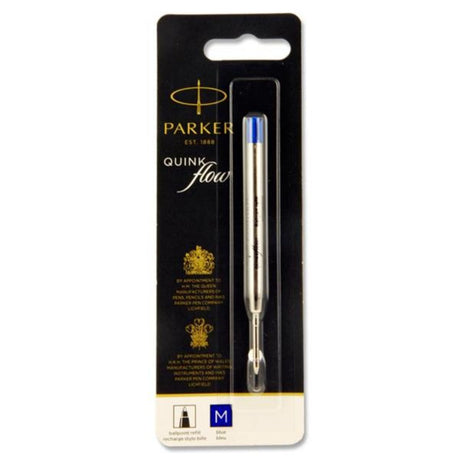 Parker Quink Flow Ballpoint Pen Refill - Blue-Ballpoint Pens-Parker|StationeryShop.co.uk