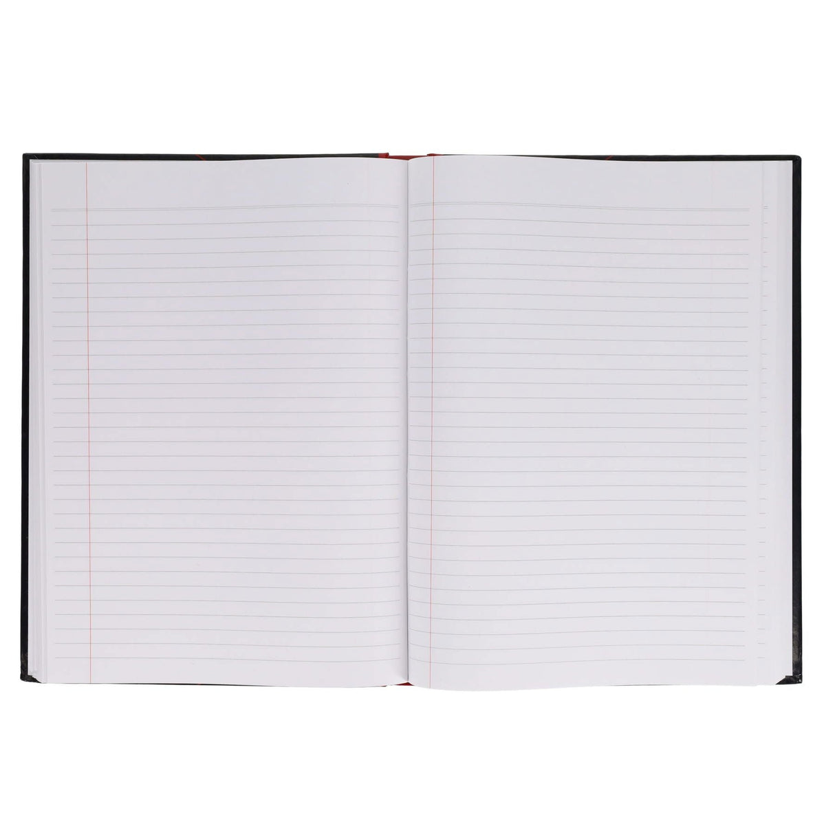 Premier A4 Hardcover Notebook - 80gsm - Red & Black - 384 Pages-A4 Notebooks-Premier|StationeryShop.co.uk