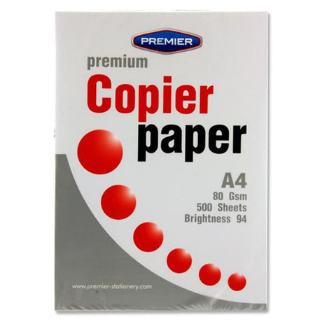 Premier A4 Premium Copier Paper - 80gsm - 500 Sheets-Printer & Copier Paper-Premier|StationeryShop.co.uk