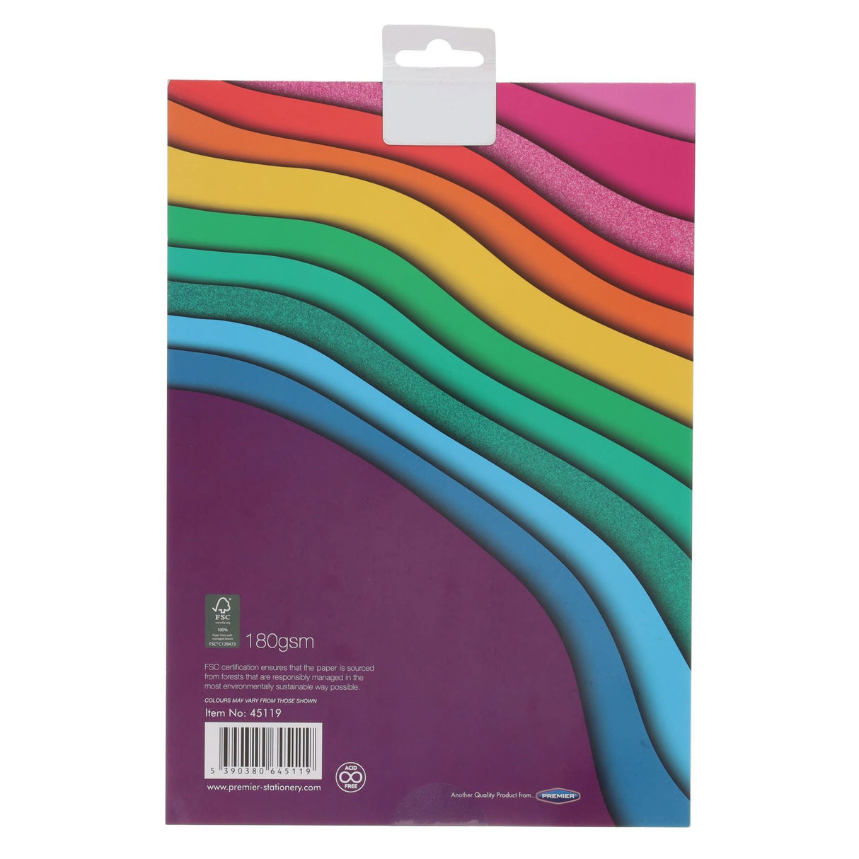 Premier Activity A4 Paper Pad - 24 Sheets - 180gsm - Shades of Rainbow-Craft Paper & Card-Premier|StationeryShop.co.uk