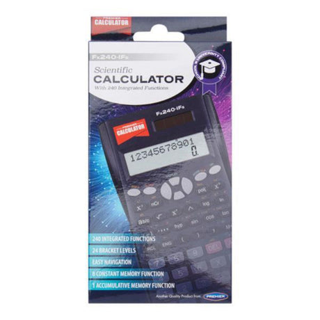 Premier Fx240-IFs Scientific Calculator - Black-Calculators-Premier Office|StationeryShop.co.uk