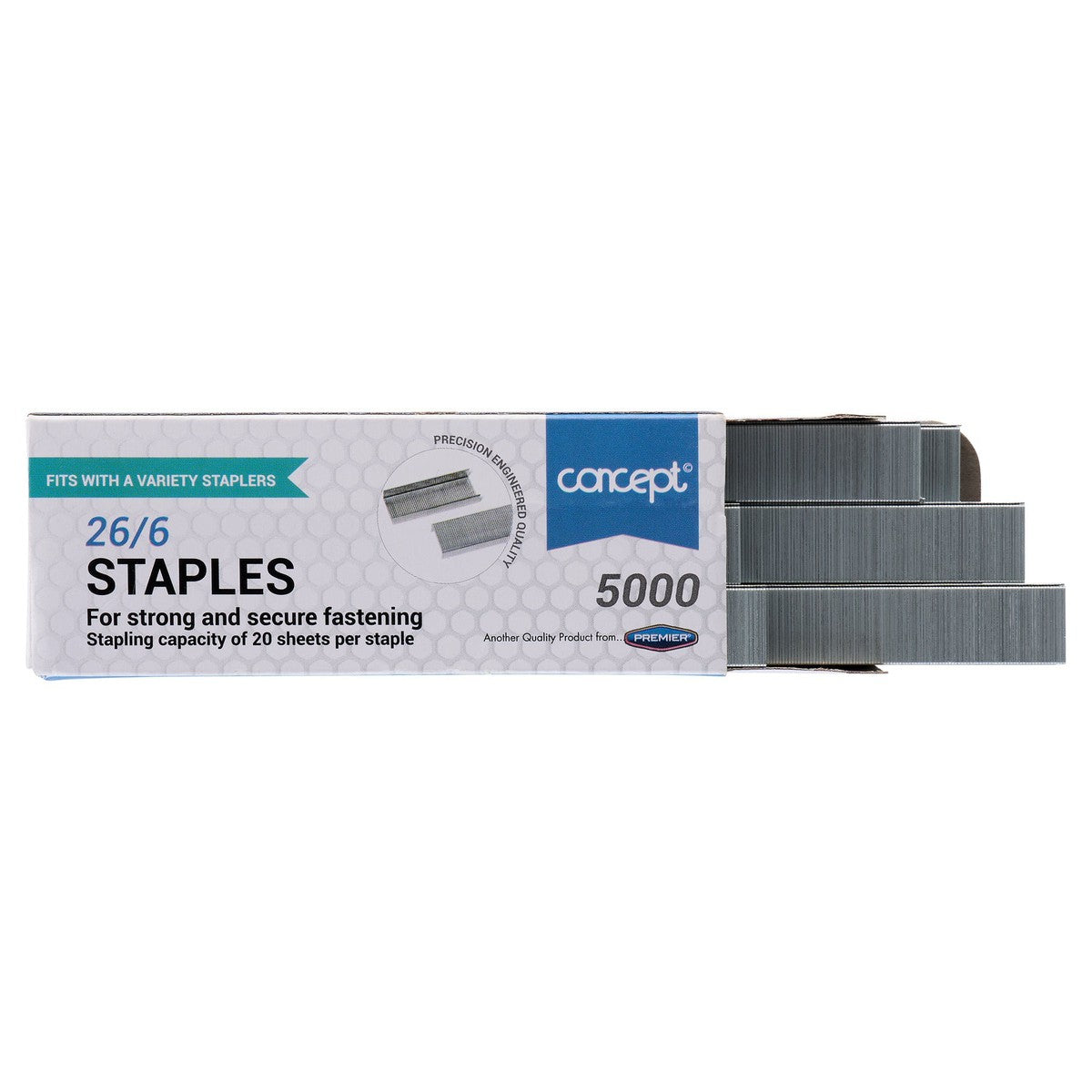 Premier Office 26/6 Staples - Box of 5000