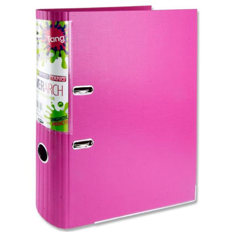 Premier Office A4 Curved Spine Lever Arch File - Pink-Lever Arch Files-Premier Office|StationeryShop.co.uk