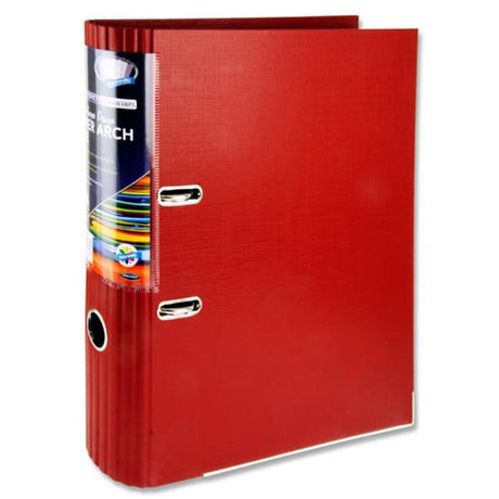Premier Office A4 Curved Spine Lever Arch File - Red-Lever Arch Files-Premier Office|StationeryShop.co.uk