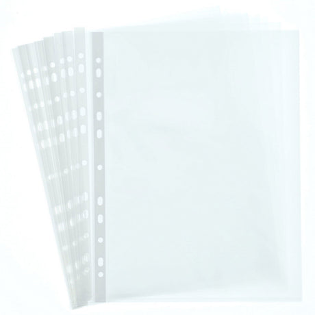 Premier Office A4 Extra Strong Protective Punched Pockets - Pack of 40-Punched Pockets-Premier Office|StationeryShop.co.uk