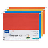 Premier Office A4 Suspension Files - Coloured - Pack of 10-Suspension Files-Premier Office|StationeryShop.co.uk