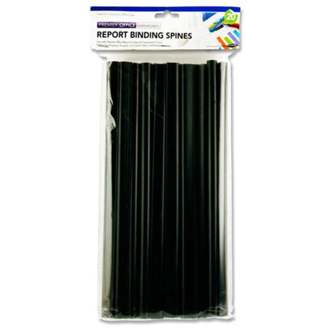 Premier Office Report Binding Spines - 297mm x 13mm - Pack of 20-Report & Clip Files-Premier Office|StationeryShop.co.uk