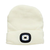 Premier Universal Light Up Beanie Hat - White-Light Up & Reflective Clothing-Premier Universal|StationeryShop.co.uk
