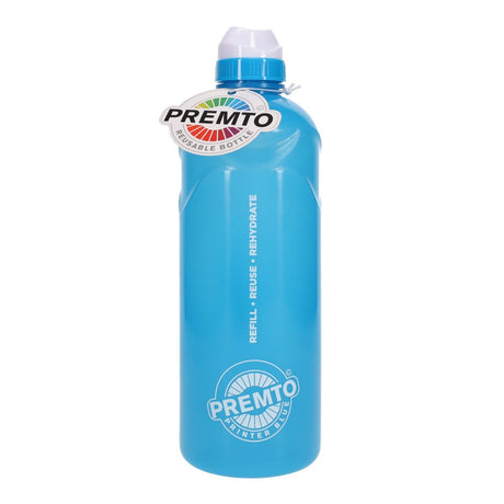 Premto 1 Litre Stealth Bottle - Printer Blue