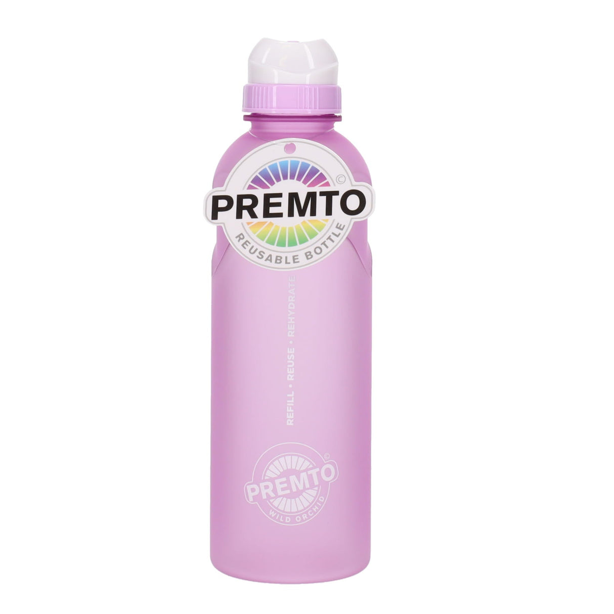 Premto 500ml Stealth Soft Touch Bottle - Pastel - Wild Orchid-Water Bottles-Premto|StationeryShop.co.uk