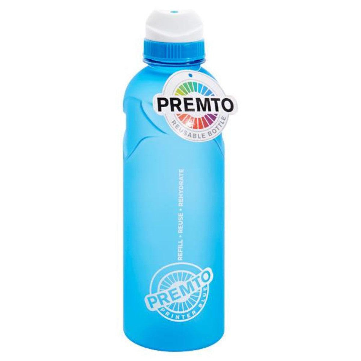 Premto 500ml Stealth Soft Touch Bottle - Printer Blue