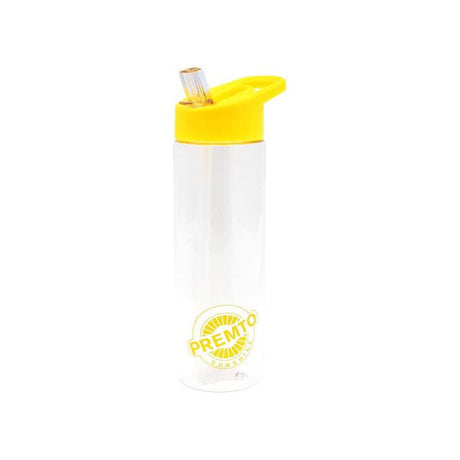 Premto 700ml Tritan Bottle - Clear - Sunshine Yellow-Water Bottles-Premto|StationeryShop.co.uk