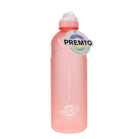 Premto 750ml Stealth Soft Touch Bottle - Pastel - Pink Sherbet-Water Bottles-Premto|StationeryShop.co.uk