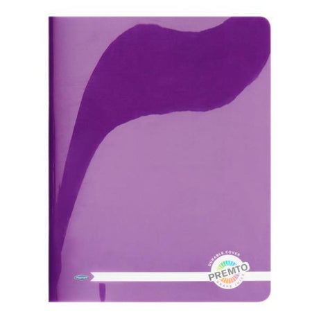 Premto 9x7 Durable Cover Exercise Book - 128 Pages -Grape Juice-Exercise Books-Premto|StationeryShop.co.uk