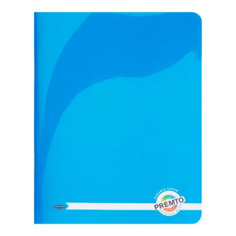 Premto 9x7 Durable Cover Exercise Book - 128 Pages -Printer Blue-Exercise Books-Premto|StationeryShop.co.uk