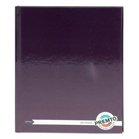 Premto 9x7 Hardcover Notebook - 128 Pages - Grape Juice-Exercise Books-Premto|StationeryShop.co.uk