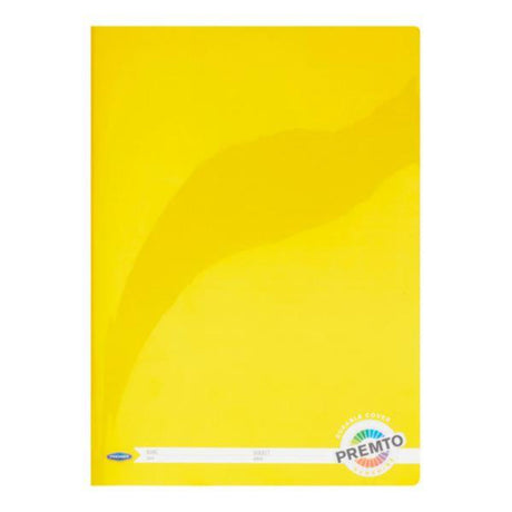 Premto A4 Durable Cover Manuscript Book - 120 Pages - Sunshine Yellow-Manuscript Books-Premto|StationeryShop.co.uk