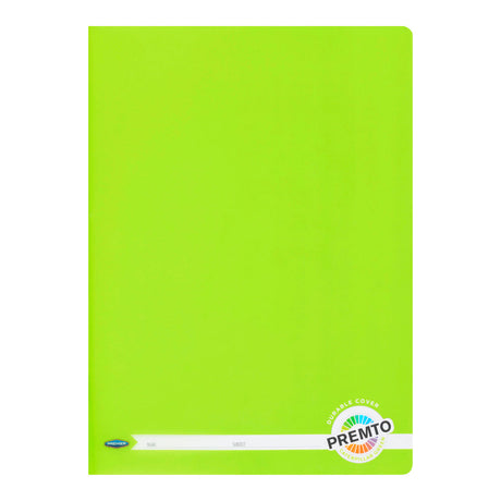 Premto A4 Durable Cover Manuscript Book - 160 Pages - Caterpillar Green-Manuscript Books-Premto|StationeryShop.co.uk