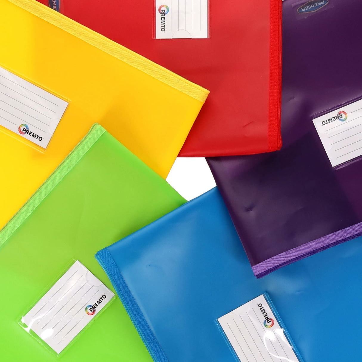Premto A4+ Extra Durable Storage Wallets - Ice S1 - Pack of 5-Document Folders & Wallets-Premto|StationeryShop.co.uk