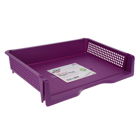 Premto A4 Paper Tray - Grape Juice-File Boxes & Storage-Premto|StationeryShop.co.uk