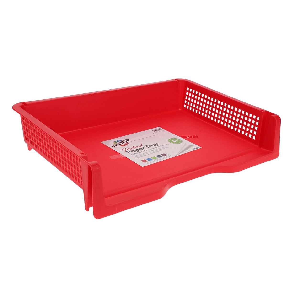 Premto A4 Paper Tray - Ketchup Red-File Boxes & Storage-Premto|StationeryShop.co.uk