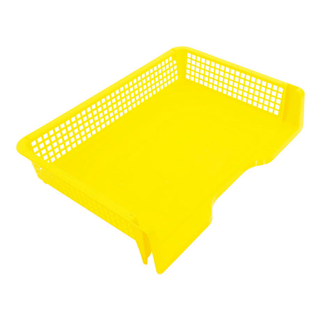 Premto A4 Paper Tray - Landscape Sunshine Yellow-File Boxes & Storage-Premto|StationeryShop.co.uk