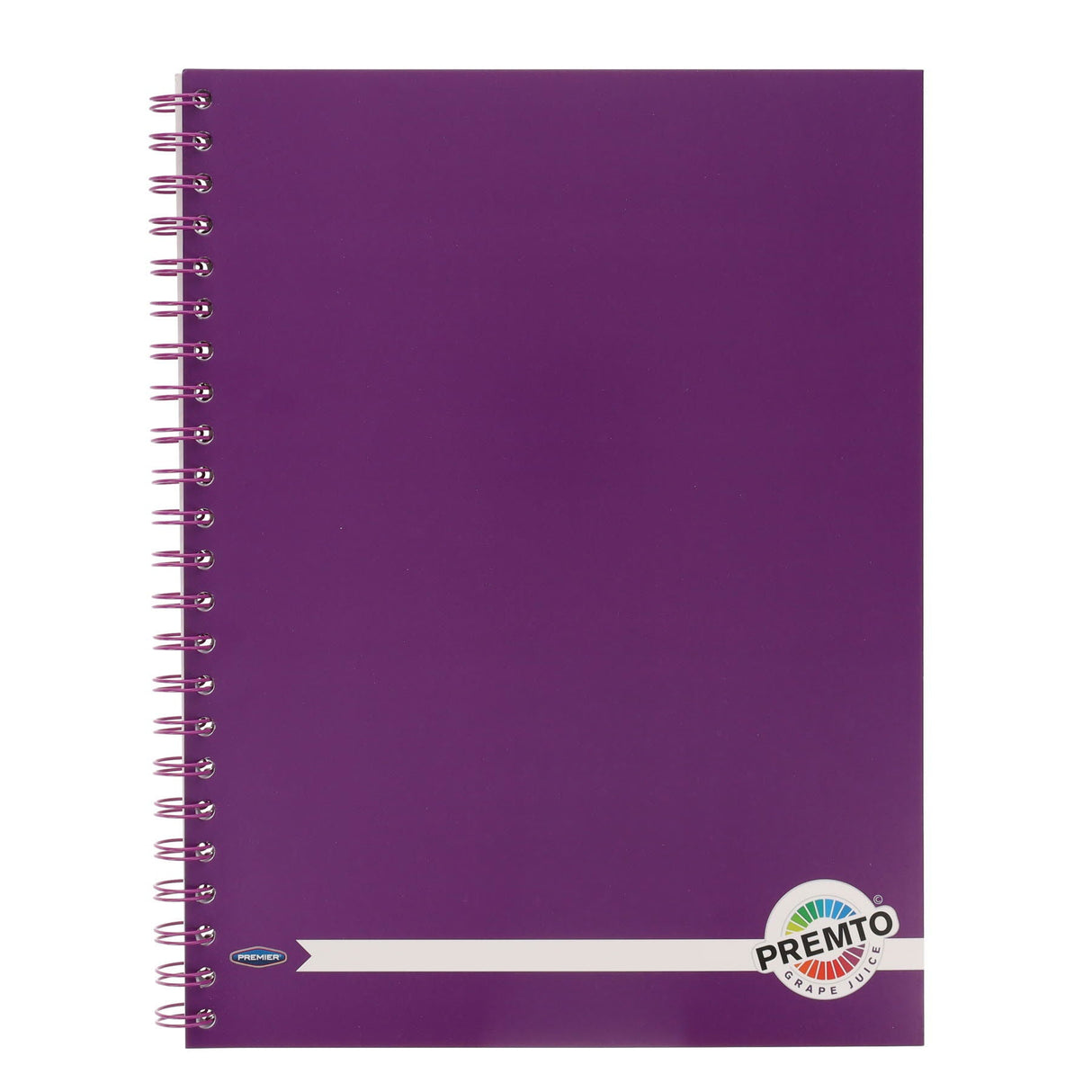 Premto A4 Wiro Notebook - 200 Pages - Grape Juice-A4 Notebooks- Buy Online at Stationery Shop UK