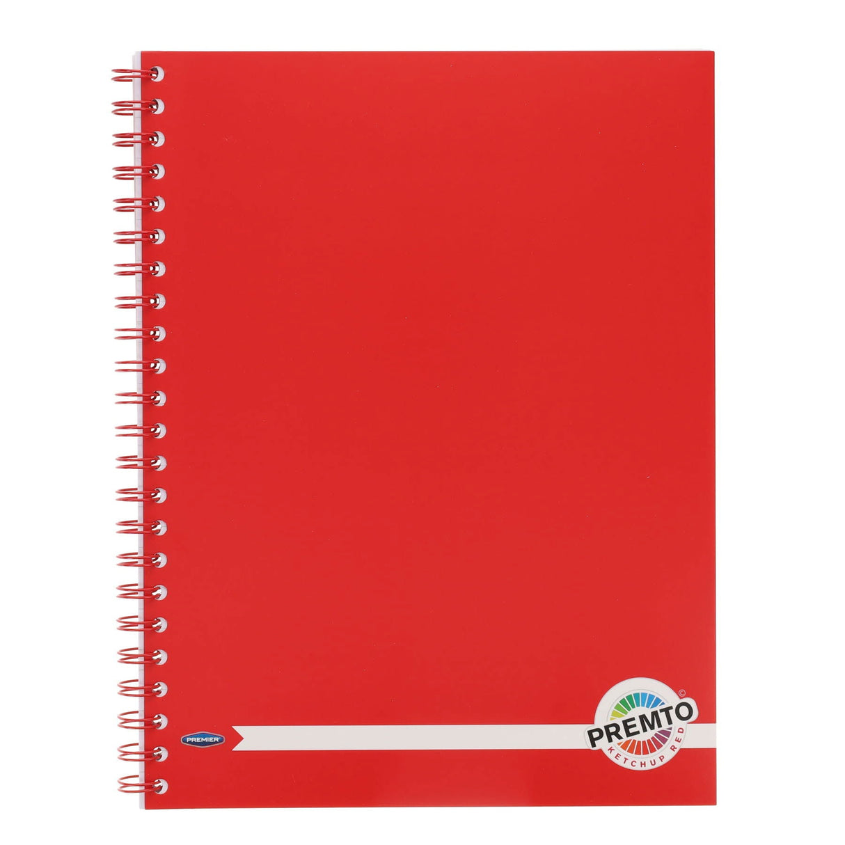 Premto A4 Wiro Notebook - 200 Pages - Ketchup Red-A4 Notebooks- Buy Online at Stationery Shop UK