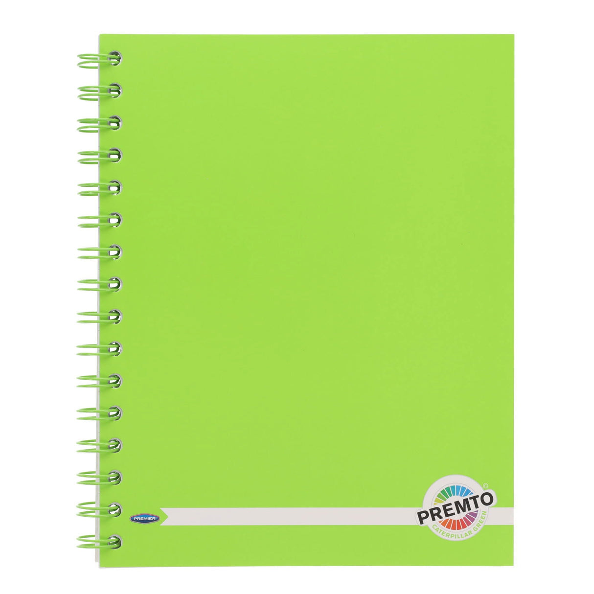 Premto A5 Wiro Notebook - 200 Pages - Caterpillar Green-A5 Notebooks- Buy Online at Stationery Shop UK