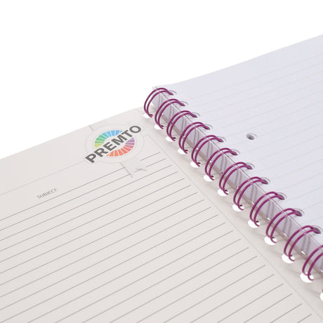 Premto A5 Wiro Notebook - 200 Pages - Ketchup Red