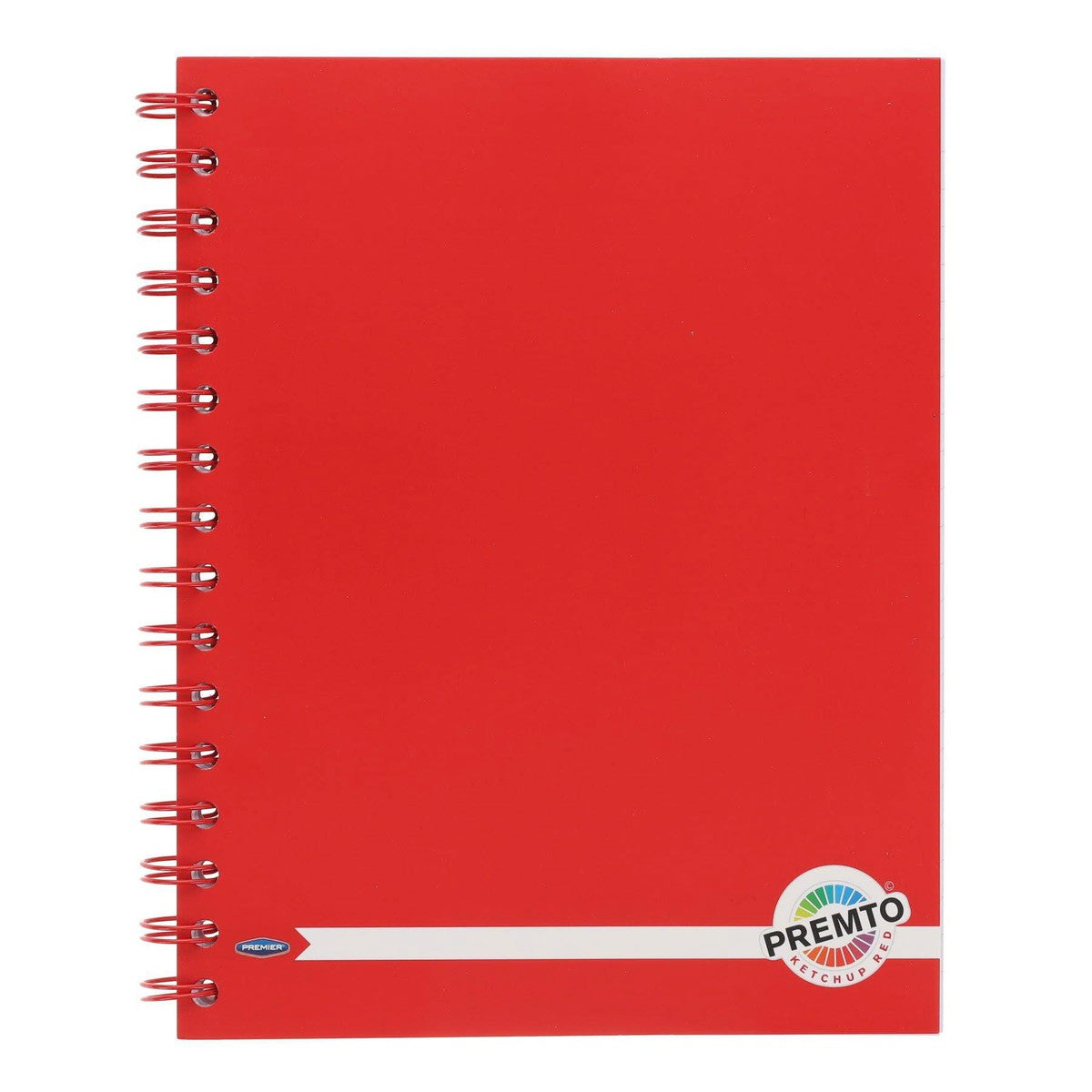 Premto A5 Wiro Notebook - 200 Pages - Ketchup Red