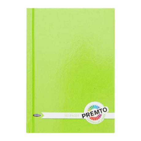 Premto A6 Hardcover Notebook - 160 Pages - Caterpillar Green-A6 Notebooks-Premto|StationeryShop.co.uk