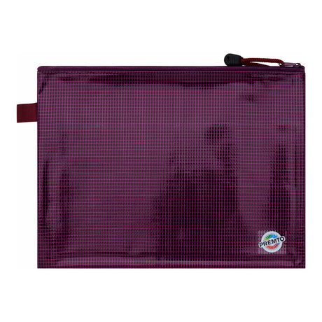 Premto B5 Extra Durable Mesh Wallet - Grape Juice Purple-Mesh Wallet Bags-Premto|StationeryShop.co.uk