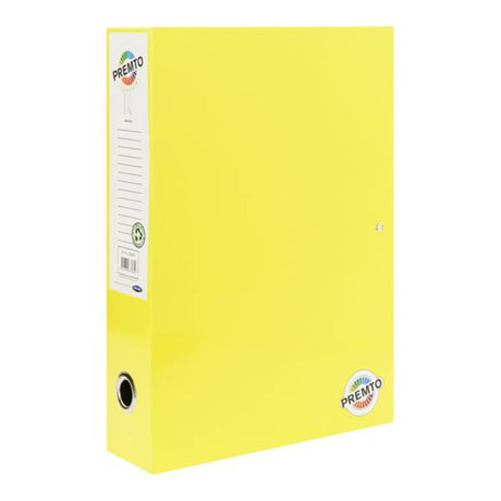 Premto Box File - Sunshine Yellow-File Boxes-Premto|StationeryShop.co.uk