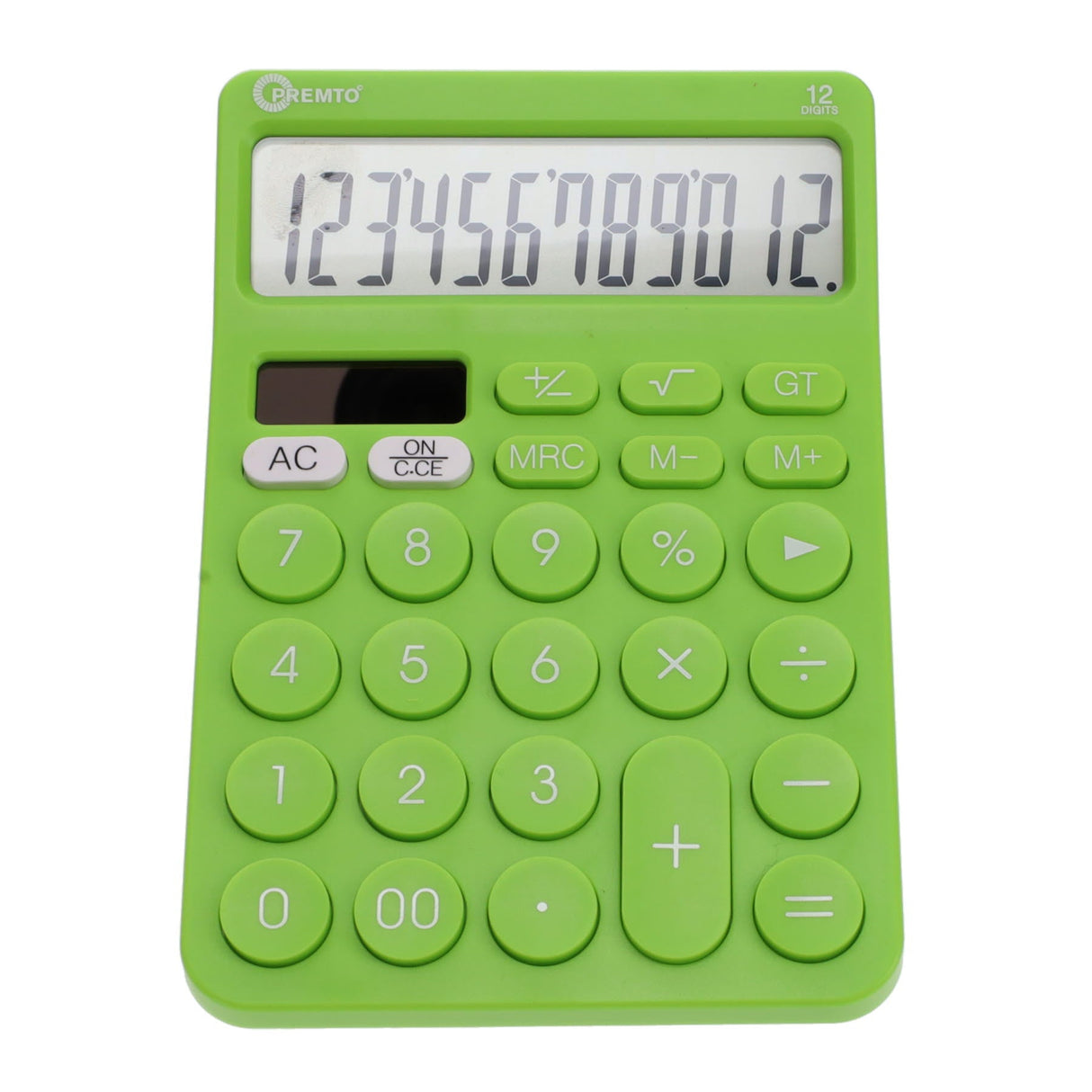 Premto Desktop Calculator Maths Essentials - Caterpillar Green-Calculators-Premto|StationeryShop.co.uk