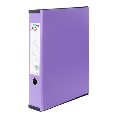 Premto Heavy Duty Box File - Grape Juice Purple-File Boxes-Premto|StationeryShop.co.uk