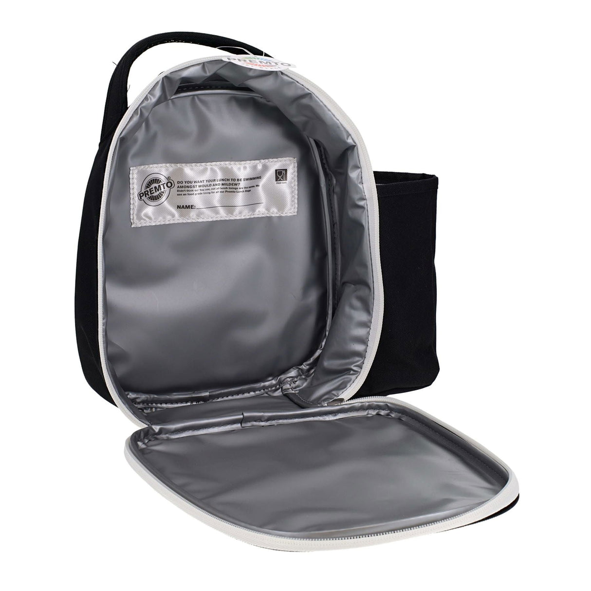 Premto Lunch Bag - Jet Black-Lunch Boxes-Premto|StationeryShop.co.uk