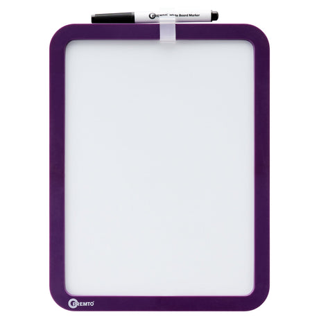 Premto Magnetic White Board With Dry Wipe Marker - Grape Juice - 285x215mm-Whiteboards-Premto|StationeryShop.co.uk