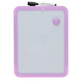 Premto Magnetic White Board With Dry Wipe Marker - Wild Orchid - 285x215mm-Whiteboards-Premto|StationeryShop.co.uk