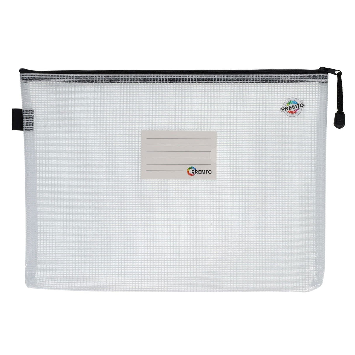 Premto Multipack | A4+ Extra Durable Mesh Storage Wallet - Clear Pearl - Pack of 3-Mesh Wallet Bags- Buy Online at Stationery Shop UK