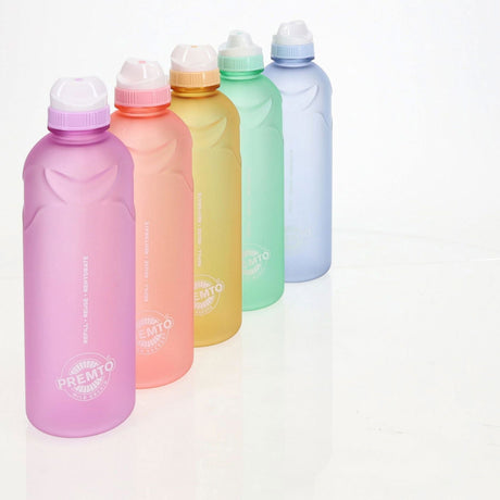 Premto Multipack | Pastel 750ml Stealth Soft Touch Bottle - Pack of 5-Water Bottles-Premto|StationeryShop.co.uk